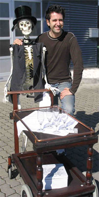 Franklin mit Skelett Hubertus